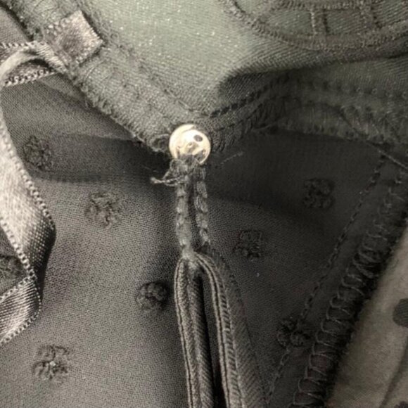 Style & Co Mixed-Media Sheer-Sleeve V-Neck Women's Blouses Black Plus Size 0X - Picture 5 of 10